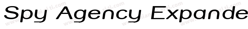 Spy Agency Expanded Italic Expanded字体转换